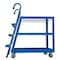 Vestil Steel Stock Picker 3 Shelf W/ Mold On Rubber Casters, 43-3/4" x 27-7/8" x 50-1/8", 1000 Lb Cap, Blue SPS3-2840 - alternate 2